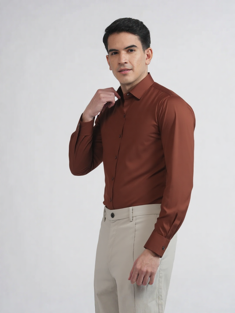 Albion Mast & Harbour Casual Shirt — Casual, good for daily wear Kesri