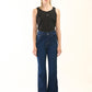 Albion Women Superior Dark Blue Bootcut Jeans