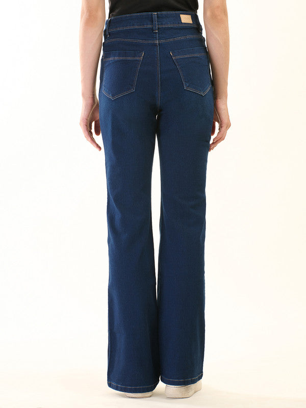 Albion Women Superior Dark Blue Bootcut Jeans