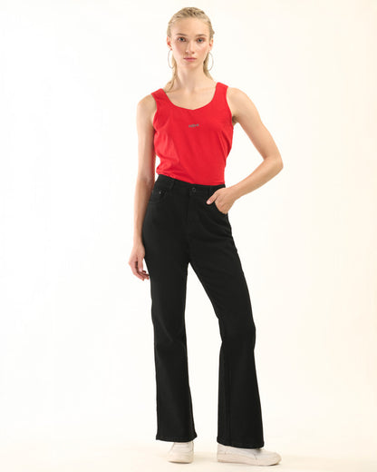 Albion Women Superior Black Bootcut Jeans