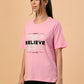 Albion Premium Ladies L.Pink Regular T-Shirt
