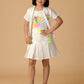 Albion Premium Girls White Skirt Top