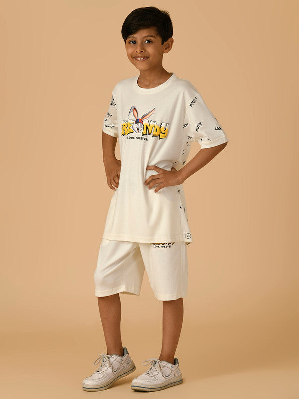 Albion Premium Boys Set White Co-ord set