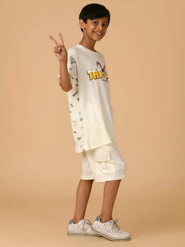 Albion Premium Boys Set White Co-ord set