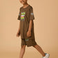 Albion Premium Boys Set Cooffe Co-ord set