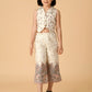 Albion Premium Girls Cream Skirt Top