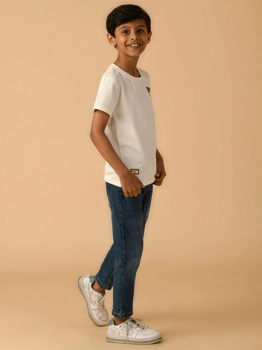 Albion Premium Boys White T-shirt