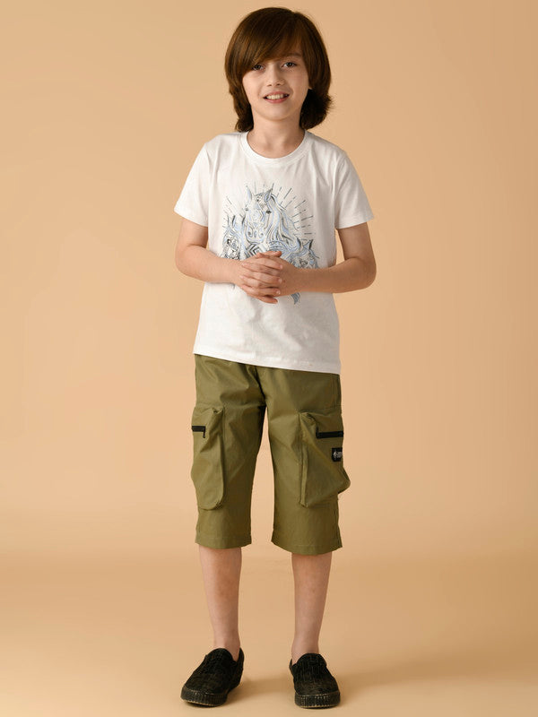 Albion Premium Boys Olive Capris