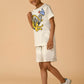 Albion Premium Boys White Co-ord set