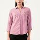 Albion Women Smart Premium Orange Casual Shirt
