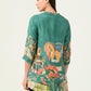 Albion Women Smart Premium Seagreen Blouson Top