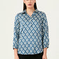 Albion Women Smart Premium Ink Blue Casual Shirt
