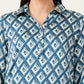 Albion Women Smart Premium Ink Blue Casual Shirt