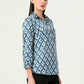 Albion Women Smart Premium Ink Blue Casual Shirt