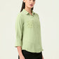 Albion Women Smart Premium Green Blouson Top