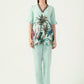 Albion Women Smart Premium Sky Green Co-ord set
