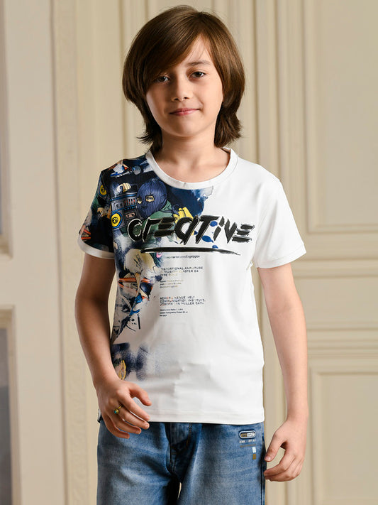 Albion Premium Boys Napoleon Printed T-shirt