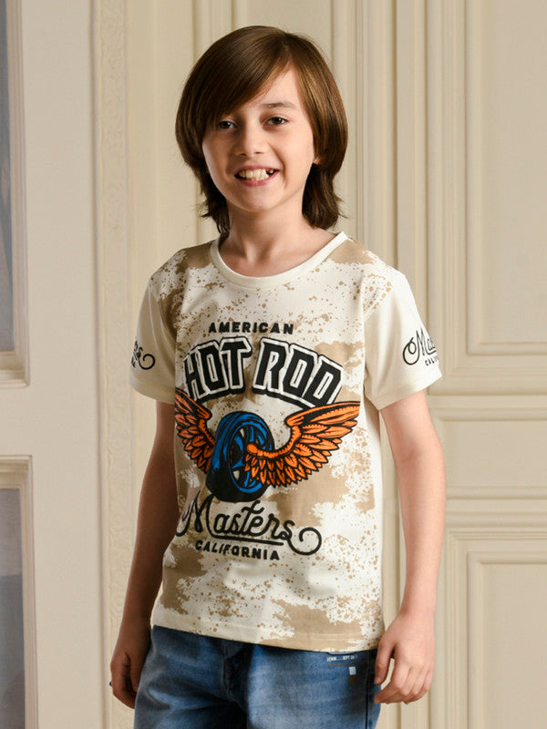 Albion Premium Boys Napoleon Cream T-shirt