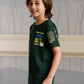 Albion Premium Boys Bambini Green T-shirt