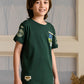 Albion Premium Boys Bambini Green T-shirt