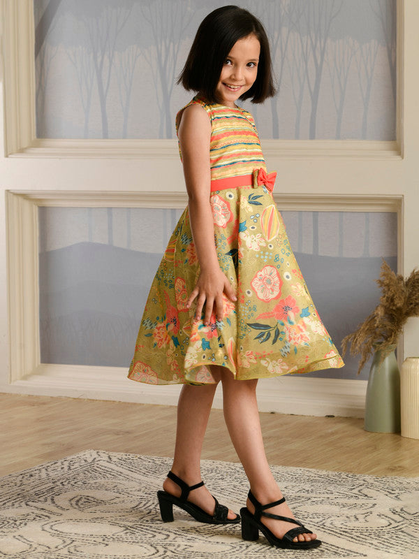Albion Premium Girls Napoleon Gold Frock