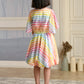 Albion Premium Girls Mayka Rainbow Frock