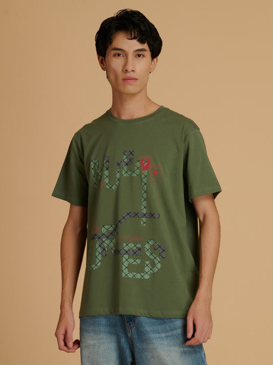 Albion Premium Men Green T-Shirt