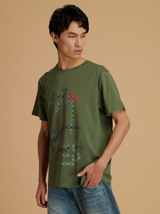 Albion Premium Men Green T-Shirt