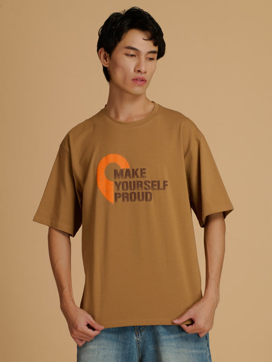 Albion Premium Men L.Brown T-Shirt