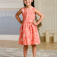 Albion Premium Girls Jilax Peach Frock
