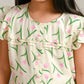 Albion Premium Girls Archana Peach Frock