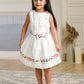 Albion Premium Girls Napoleon White Frock