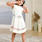 Albion Premium Girls Napoleon White Frock