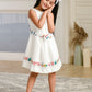 Albion Premium Girls Napoleon White Frock
