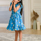 Albion Premium Girls Archana Blue Frock