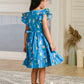 Albion Premium Girls Archana Blue Frock