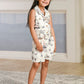 Albion Premium Girls Napoleon White Dungarees