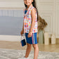 Albion Premium Girls Pure Pink B- Dark Blue Frock