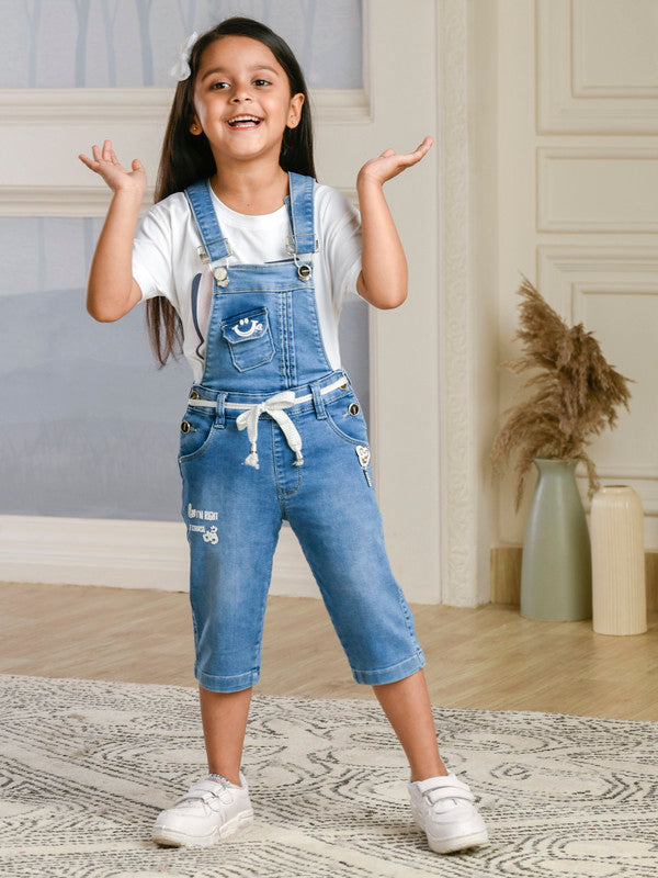Albion Premium Girls Monday Closed Ice Dungarees