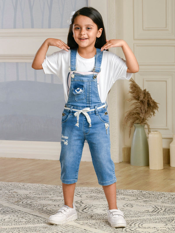 Albion Premium Girls Monday Closed Ice Dungarees