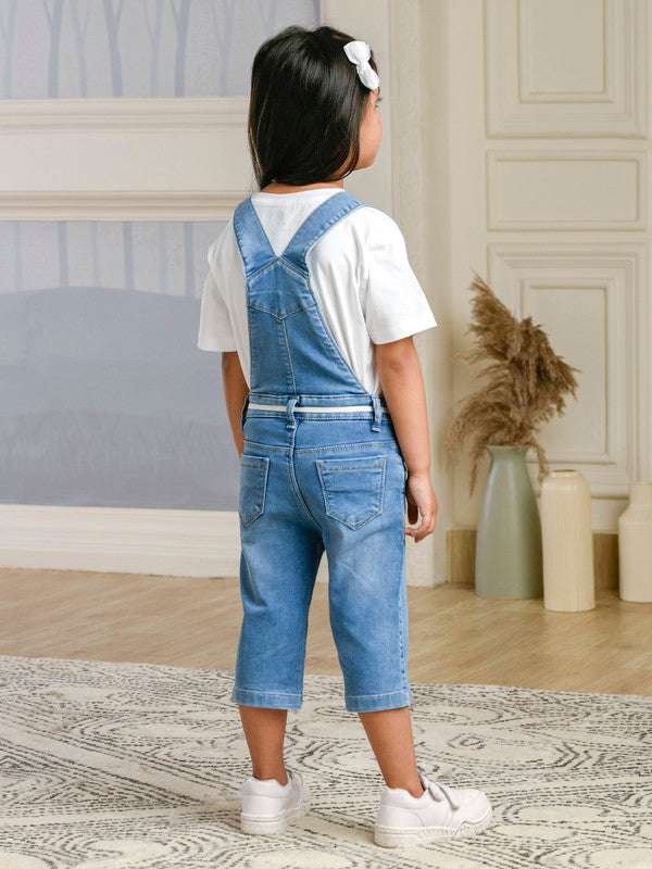 Albion Premium Girls Monday Closed Ice Dungarees