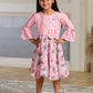 Albion Premium Girls Archana Pink Frock