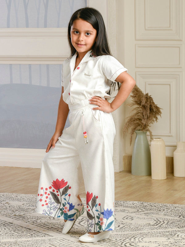 Albion Premium Girls Ethinic Innocence White Parallels Set