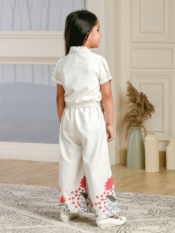 Albion Premium Girls Ethinic Innocence White Parallels Set