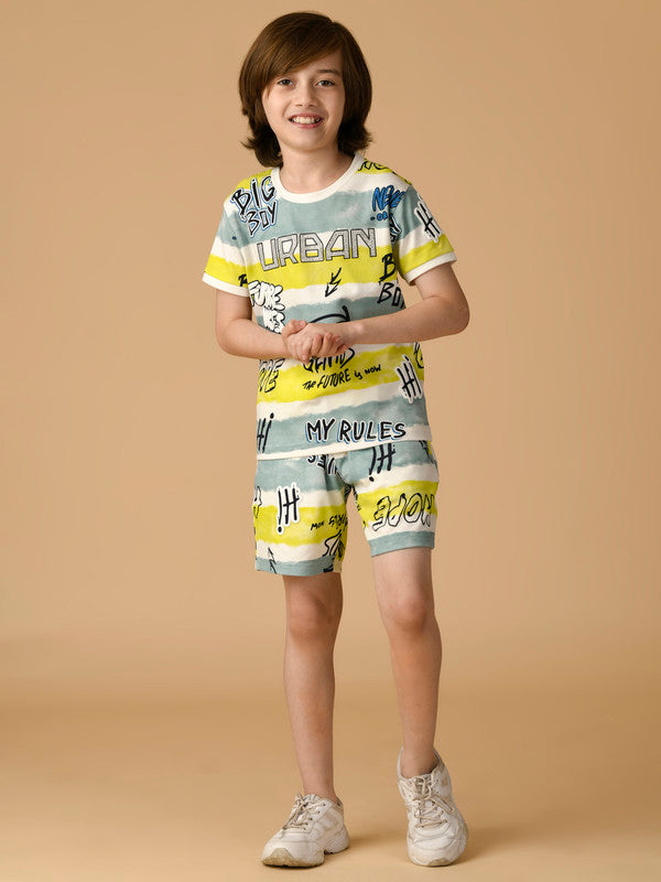 Albion Premium Boys Yellow Co-ord set