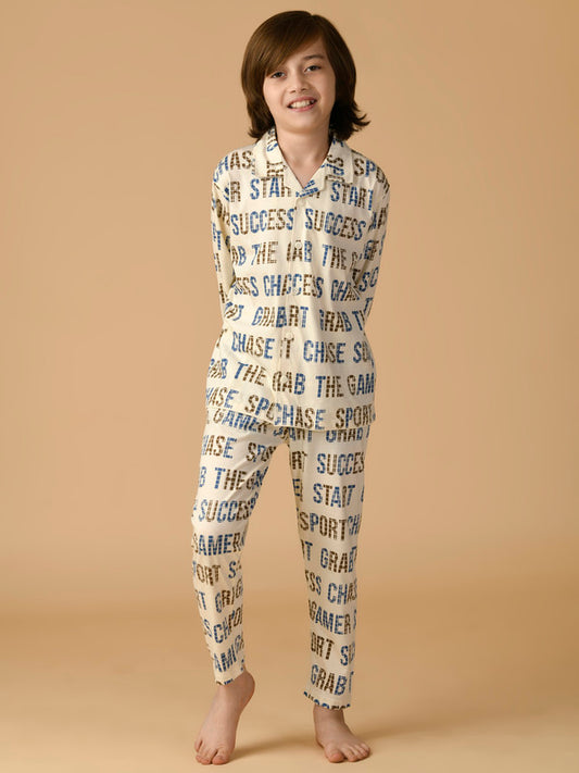 Albion Premium Boys Ivory Night Suit