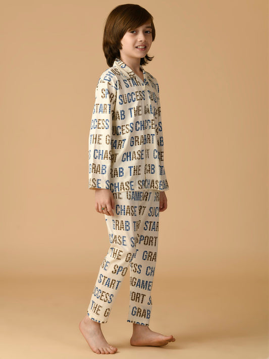 Albion Premium Boys Ivory Night Suit