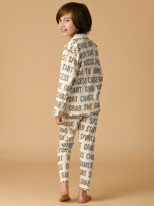 Albion Premium Boys Ivory Night Suit