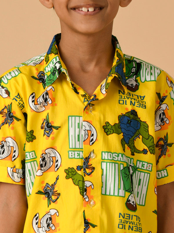 Albion Premium Boys Yellow Co-ord set