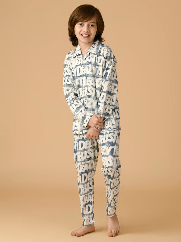 Albion Premium Boys Blue Night Suit